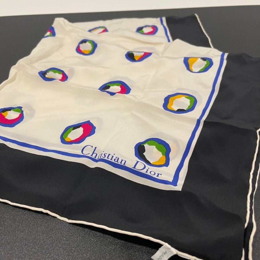 Christian Dior Vintage Silk Scarf (C126135)
